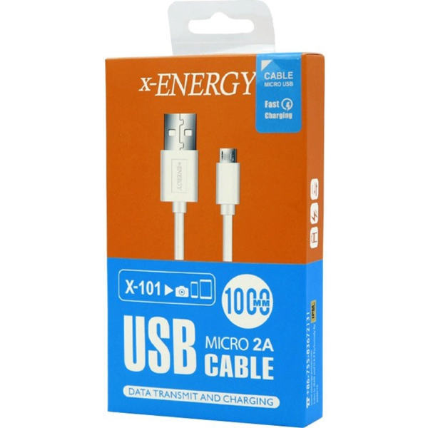 کابل تبدیل USB به microUSB ایکس-انرژی مدل X-101 طول 1 متر