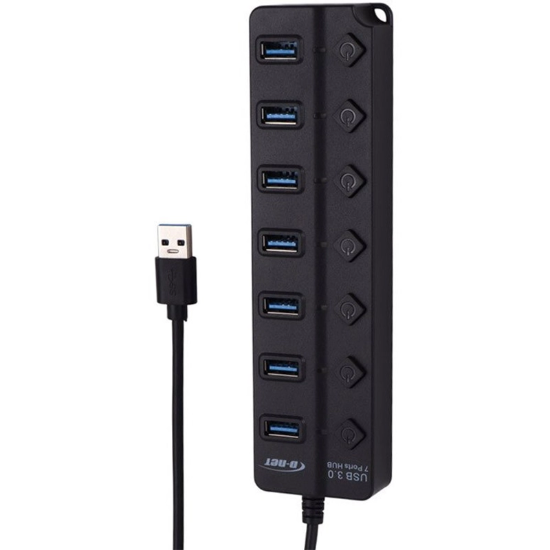هاب 7 پورت USB 3.0 دی نت DT-480 کلید دار