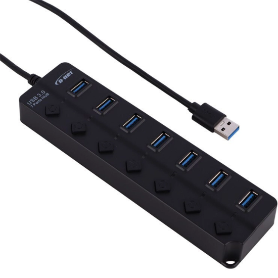 هاب 7 پورت USB 3.0 دی نت DT-480 کلید دار