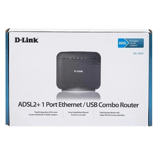 تصویر  مودم روتر باسیم ADSL2 Plus دی-لینک مدل DSL-2520U-Z2
