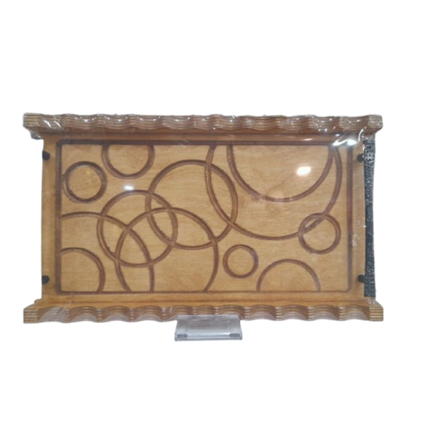 سینی چوبی مستطیلی کوچک 36 در 21