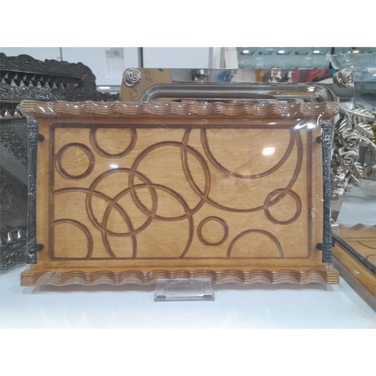 سینی چوبی مستطیلی کوچک 36 در 21