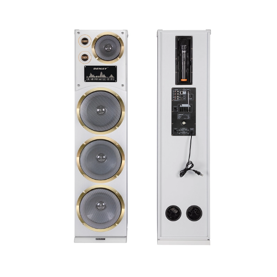 تصویر  اسپیکر خانگی سفید رقص نور دار دنای مدل DA3010LW6RS-W