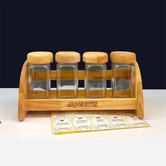 تصویر  جا ادویه عروس نوین مدل پانیذ 4 تایی