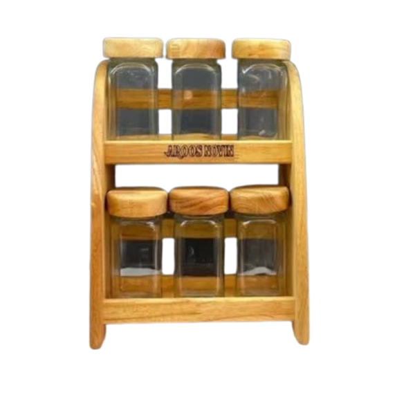جا ادویه 6 خانه پانیذ 2 طبقه عروس نوین (چوب درجه یک)