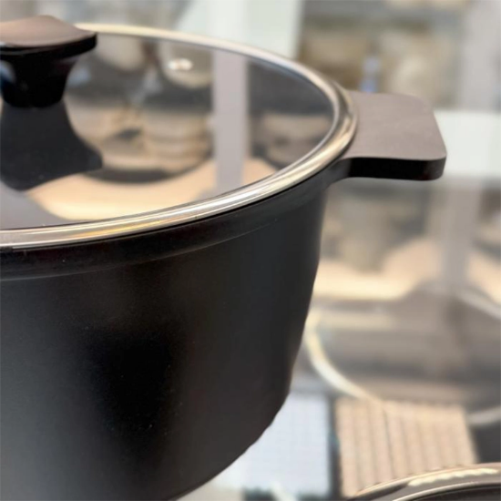 تصویر  سرویس قابلمه 8 پارچه چدن گرانیتی برند AMD