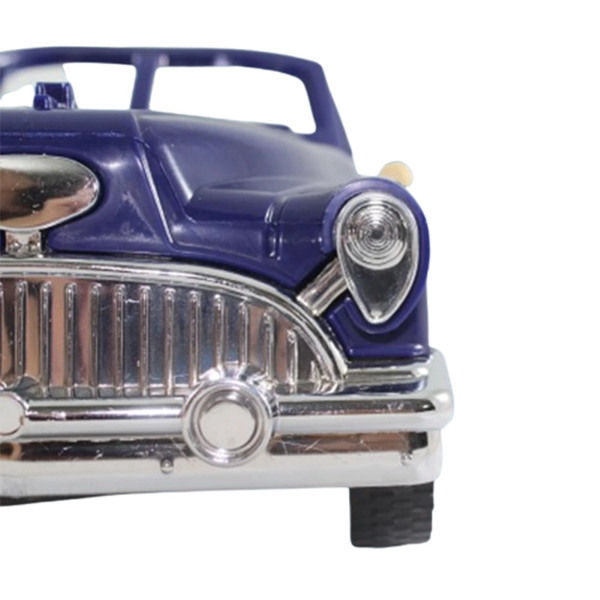 تصویر  اسباب بازی ماشین کودک بنفش با جلوپنجره کرومی