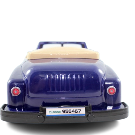 تصویر  اسباب بازی ماشین کودک بنفش با جلوپنجره کرومی