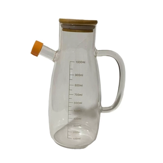 تصویر  روغن ریز پیرکس ظرفیت 1000 میل مدل درب بامبو