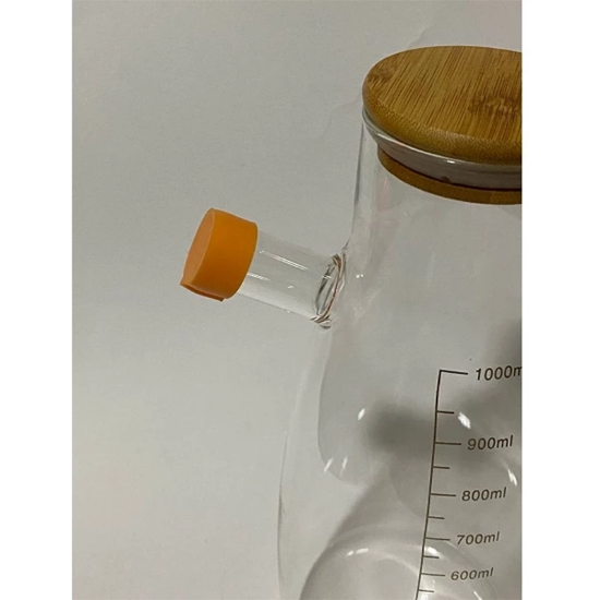 تصویر  روغن ریز پیرکس ظرفیت 1000 میل مدل درب بامبو