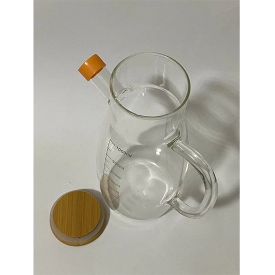 تصویر  روغن ریز پیرکس ظرفیت 1000 میل مدل درب بامبو