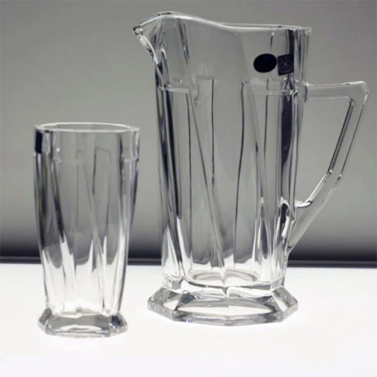 تصویر  سرویس پارچ و لیوان 7 پارچه مدل اسکوئر