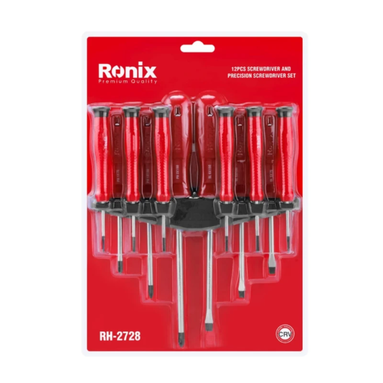 تصویر  ست ۱۲ عددی پیچ گوشتی رونیکس مدل RH-2728