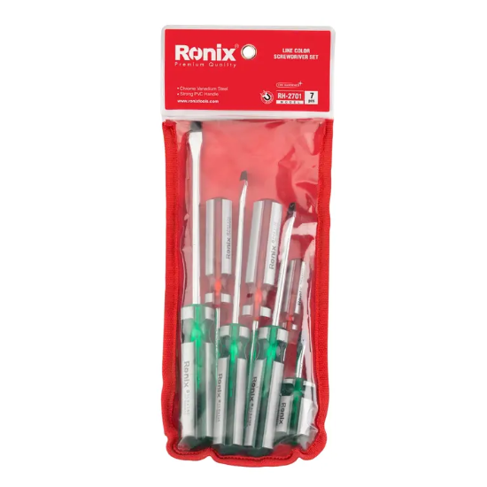 تصویر  مجموعه ۷ عددی پیچ گوشتی رونیکس مدل RH-2701