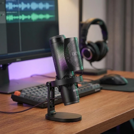 تصویر  میکروفن رومیزی بویا مدل BY-K9 با درگاه اتصال USB-C