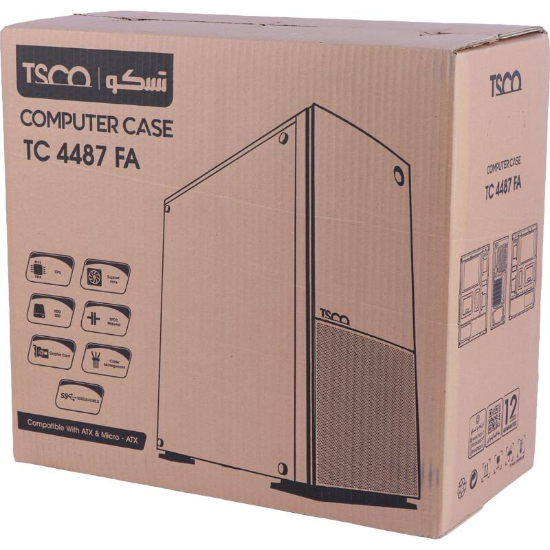 تصویر  کیس کامپیوتر تسکو TC 4487FA