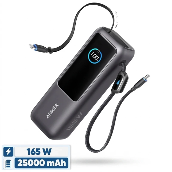 تصویر  پاوربانک انکر مدل ANKER ZOLO A1695H11 25000mAh 165W مخصوص لپ تاپ