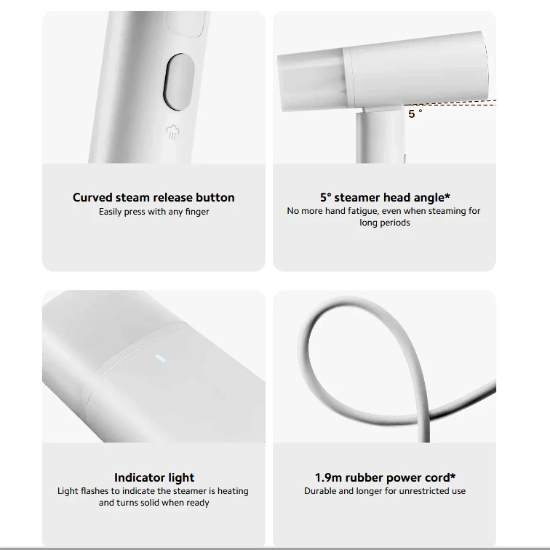 تصویر  اتو بخار مسافرتی شیائومی میجیا مدل Xiaomi Mijia Garment Steamer MJGTJ02LF
