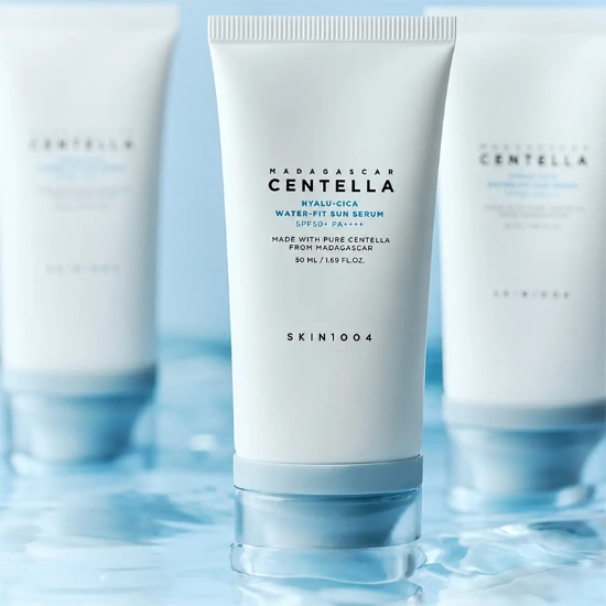 تصویر  سرم ضد آفتاب بی رنگ سنتلا اسکین Centella SKIN1004 با SPF50+ حجم 50 میلی‌لیتر
