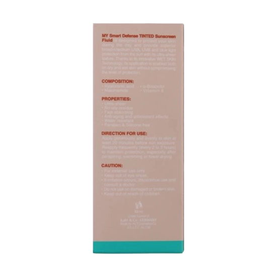 تصویر  فلوئید ضد آفتاب رنگی مای مدل Smart Defense حجم 50 میلی لیتر SPF50