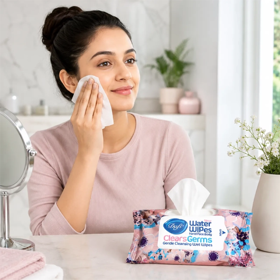 تصویر  دستمال مرطوب پاک کننده دست و صورت دافی DAFI مدل Clears Germs