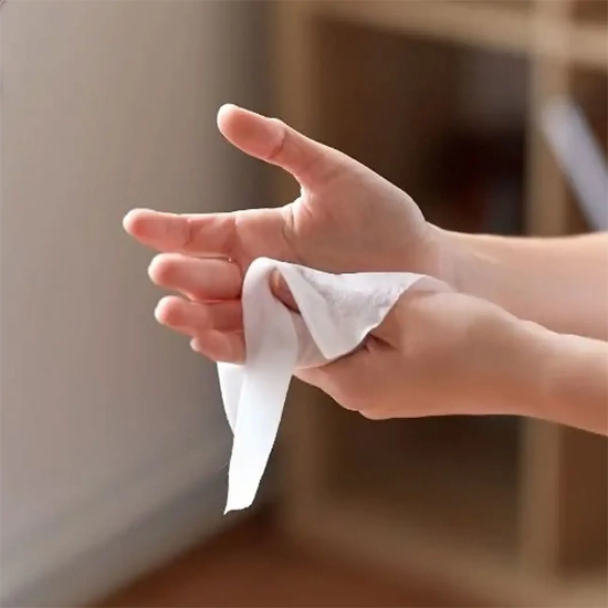 تصویر  دستمال مرطوب دست و صورت دافی Dafi مدل Water Wipes با 12 برگ