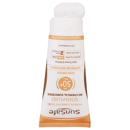 تصویر  کرم ضد آفتاب سان سیف sunsafe با SPF50 مناسب پوست حساس حجم 50ml