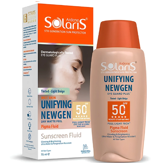 تصویر  ضد آفتاب رنگی آردن سولاریس مدل Unifying Newgen بژ روشن SPF50