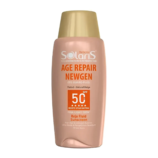 تصویر  فلوئید ضد آفتاب رنگی آردن سولاریس مدل Age Repair Newgen+ حجم 75ml
