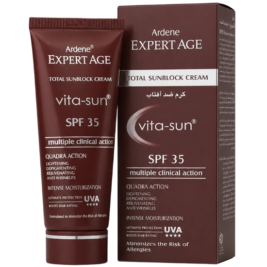 تصویر  کرم ضد آفتاب بی رنگ آردن اکسپرتیج مدل Vita-Sun با SPF35 حجم 45ml