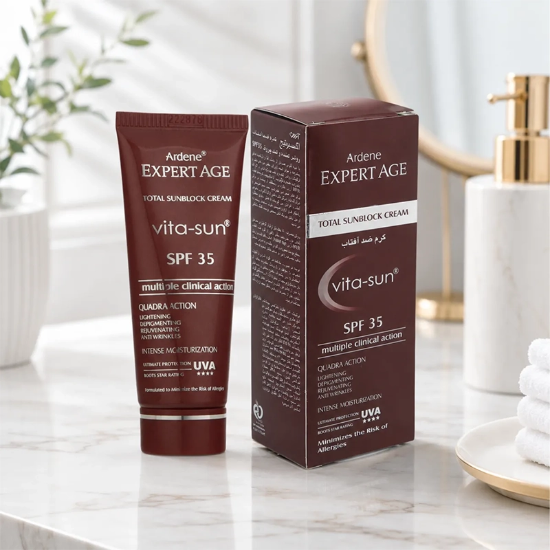 تصویر  کرم ضد آفتاب بی رنگ آردن اکسپرتیج مدل Vita-Sun با SPF35 حجم 45ml