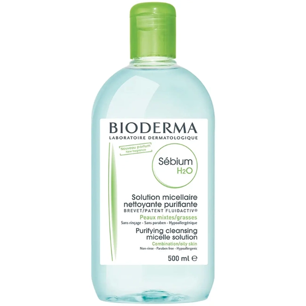 تصویر  میسلار واتر بایودرما Bioderma مدل Sébium H2O حجم 500 میلی‌لیتر