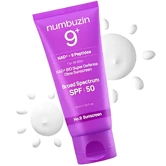 تصویر  اسنس ضد آفتاب نامبوزین Numbuzin مدل 9+ حاوی NAD+ و پپتید با SPF50