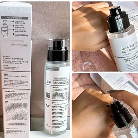 تصویر  بوستر سرم آبرسان و تقویت کننده پپتیدی کوزارکس COSRX اصل مدل The 6 Peptide حجم 150ml