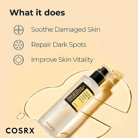 تصویر  اسنس حلزون کوزارکس COSRX اصل مدل Advanced Snail آبرسان و ترمیم کننده 100ml