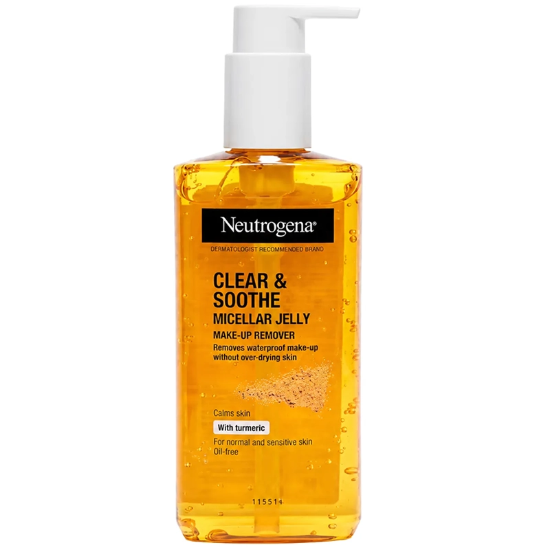تصویر  ژل پاک کننده آرایش میسلار نوتروژینا مدل Clear & Soothe حجم 200 میلی لیتر