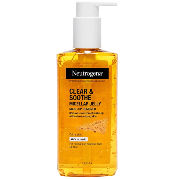 تصویر  ژل پاک کننده آرایش میسلار نوتروژینا مدل Clear & Soothe حجم 200 میلی لیتر