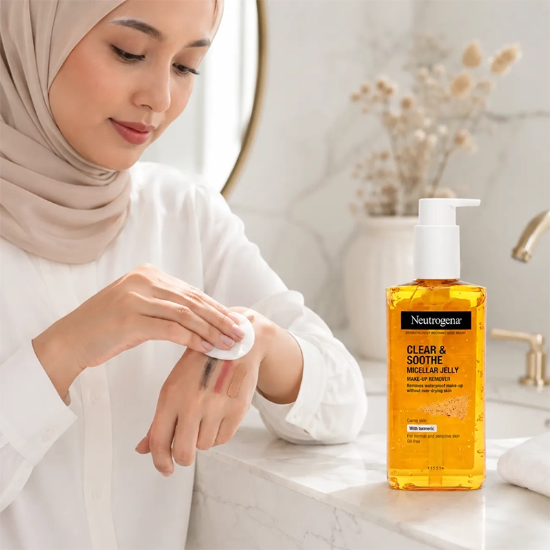 تصویر  ژل پاک کننده آرایش میسلار نوتروژینا مدل Clear & Soothe حجم 200 میلی لیتر