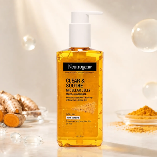 تصویر  ژل پاک کننده آرایش میسلار نوتروژینا مدل Clear & Soothe حجم 200 میلی لیتر