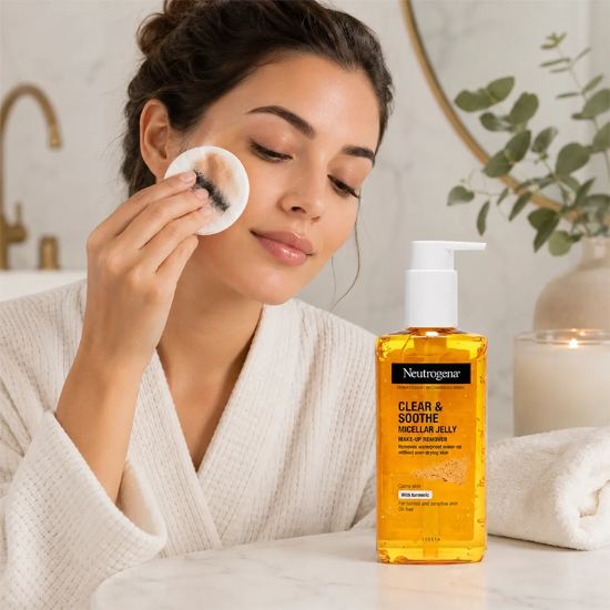 تصویر  ژل پاک کننده آرایش میسلار نوتروژینا مدل Clear & Soothe حجم 200 میلی لیتر