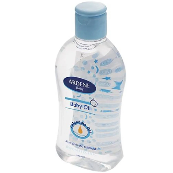 تصویر  روغن بچه آردن مدل Baby Oilحاوی آلوئه ورا و کالاندولا حجم 200ml