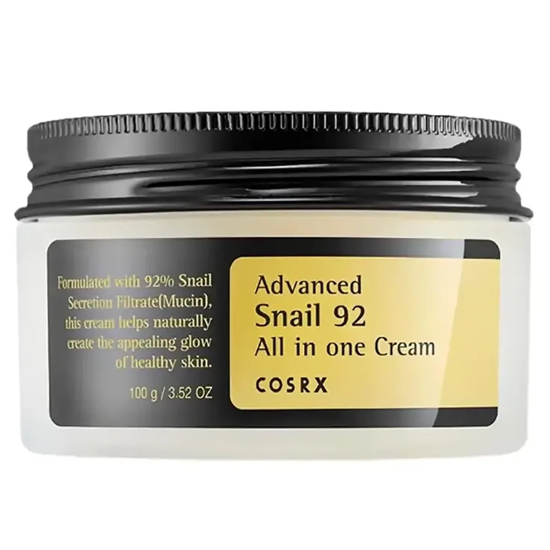 تصویر  کرم آبرسان و ترمیم کننده حلزون کوزارکس COSRX مدل Advanced Snail 92 حجم 100g