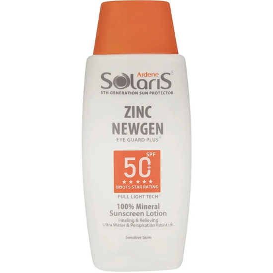 تصویر  لوسیون ضد آفتاب فیزیکال آردن سولاریس مدل Zinc NEWGEN +SPF50 بی رنگ