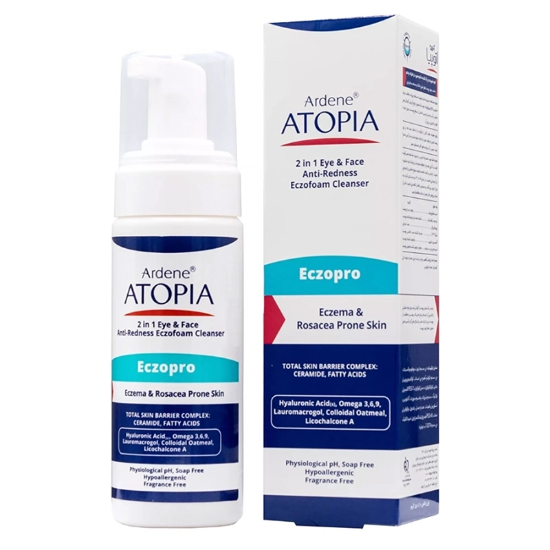 تصویر  فوم شوینده صورت و چشم آردن Atopia Eczopro حجم 150ml