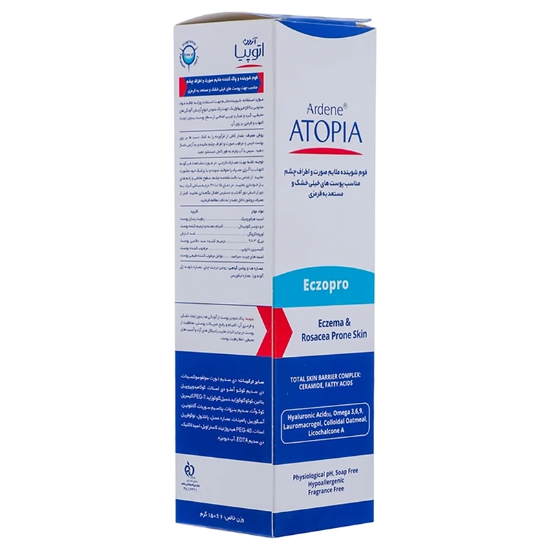 تصویر  فوم شوینده صورت و چشم آردن Atopia Eczopro حجم 150ml
