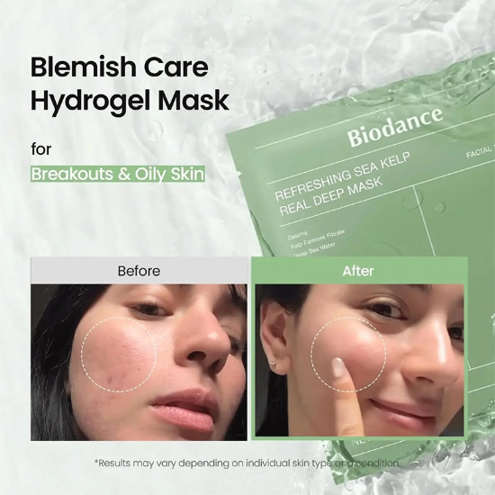 تصویر  ماسک ورقه ای بایودنس Biodance مدل Sea Kelp با بافت هیدروژلی