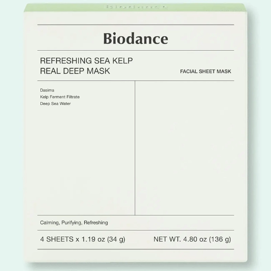 تصویر  ماسک ورقه ای بایودنس Biodance مدل Sea Kelp با بافت هیدروژلی