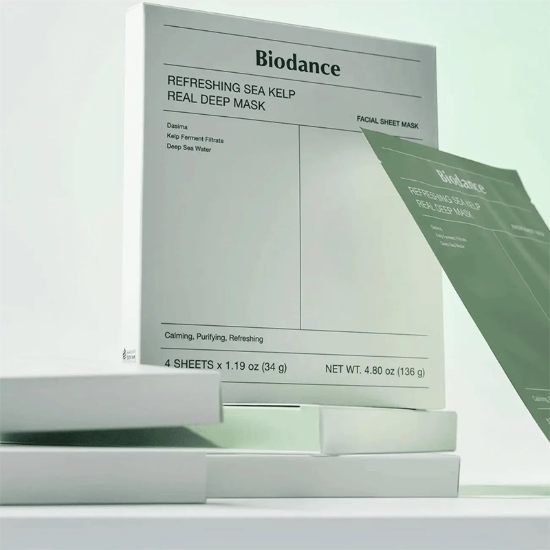 تصویر  ماسک ورقه ای بایودنس Biodance مدل Sea Kelp با بافت هیدروژلی