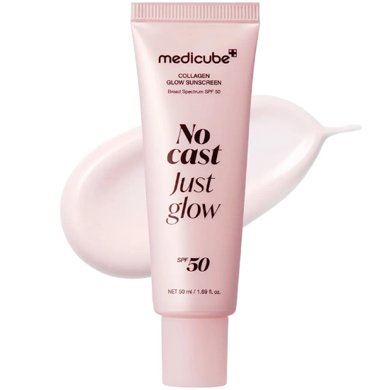 تصویر  ضد آفتاب کلاژن گلو مدی کیوب medicube اصل حجم 50ml با SPF 50 بی رنگ