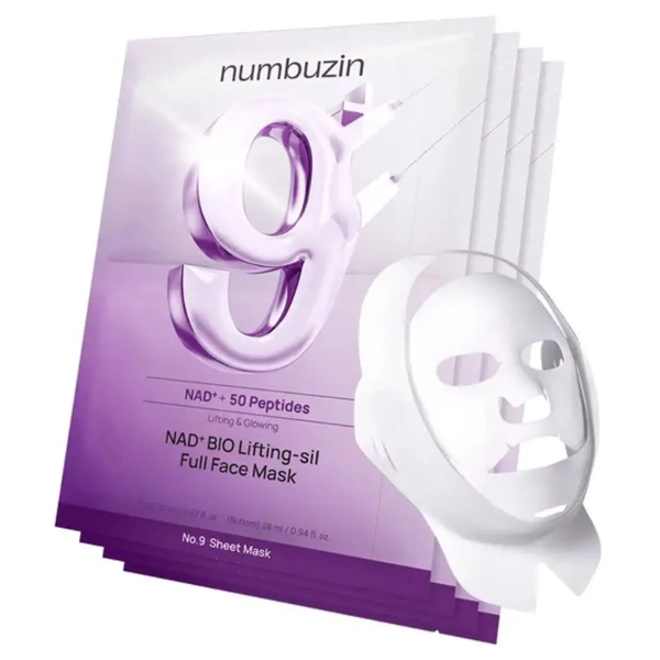 تصویر  ماسک لیفتینگ نامبوزین Numbuzin مدل No.9 NAD BIO بسته 4 عددی